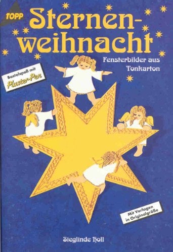 Sternenweihnacht. Fensterbilder aus Tonkarton.