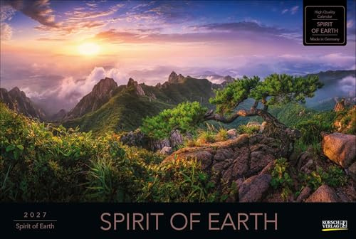 Spirit of Earth 2027: Großer Foto-Wandkalender über die atemberaubende Natur unserer Erde. Panorama Querformat: 58x39 cm.