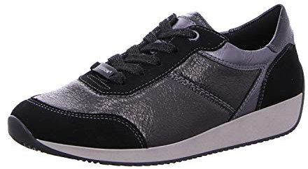 ara Damen LISSABON 1244050 Sneaker, Schwarz (Schwarz, Iron 75), 37.5 EU(4.5 UK)