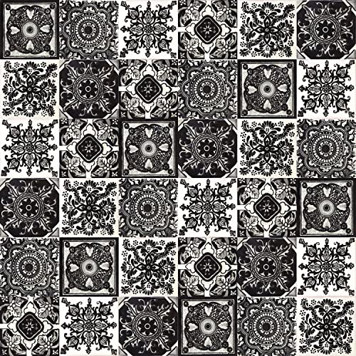 Cerames Mexikanische Keramische Fliesen Idan - 30 dekorative mexikanische mosaik fliesen für Badezimmer, Küche, Dusche, Treppen, Küchenrückwand | Keramikmosaikfliesen 10,5x10,5 cm