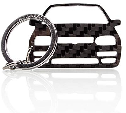 BlackStuff Porte-Clés en Fibre de Carbone Compatible Avec Golf GTI Mk3 1991-1997 Voiture