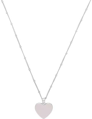 Amor Kette mit Anhänger 925 Sterling Silber Damen Halsschmuck, mit Zirkonia synth., 45 cm, Silber, Kommt in Schmuck Geschenk Box, 2026024