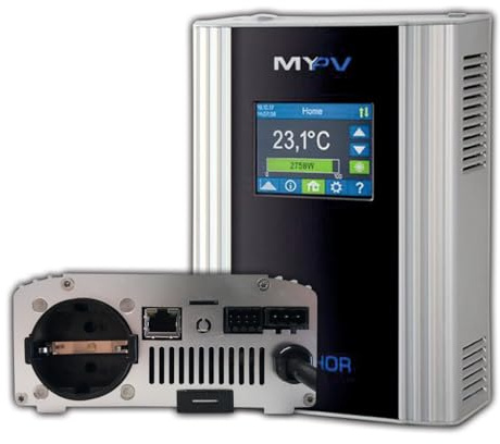 my-PV – AC•THOR | Photovoltaik Power-Manager für Warmwasser, elektr. Wärmequellen & Heizung. Stufenlose Regelung von 0 bis 3 kW mit zusätzlichem 16 A Schaltausgang | Internationale Ausführung