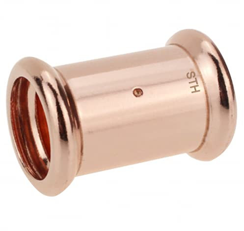 M-Press 15MM Straight Coupling Water Press Fitting Pack of 10 (M-Profile)