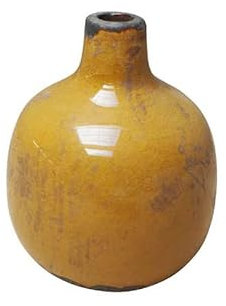 Vase en céramique Moutarde 9x10cm