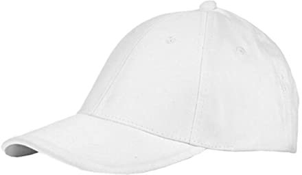 Gorra de niño de 6 Paneles en poliéster de Suave Acabado y Cierre Ajustable Trasero. con Orificios de ventilación Bordados y en variada Gama de Vivos Colores. (Blanco)