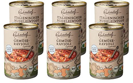 Reichenhof I Bio-Fertiggerichte 6er Box Italien I 3x Ravioli (3x 400g) und 3x Italienischer Nudeltopf (3x 400g)