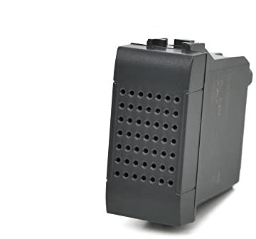 Vetrineinrete® Suoneria compatibile con living light international air modulo campanello pulsante 6A 220v (Nero)