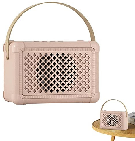 Fowybe Altoparlanti Wireless Vintage | Altoparlante Wireless Portatile Piccolo | Altoparlanti Home Audio Wireless 5.0 Lettore Musicale da Viaggio Compatibile per Telefono con subwoofer