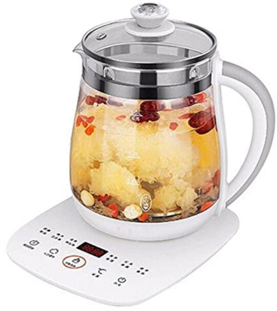 FairUo Kettles, Tea Kettles 1.5L Household Kettles for Boiling Water Automatic Glass Preserving Pot Portable Mini Multi Cooker Tea Dessert Cooker Teapot/Without Filter