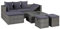 Festnight Lounge Gartenmöbel Set Rattan 4-TLG. Verstellbares Ecksofa,Gartenlounge Polyrattan,Lounge L Form Rattan,Balkonmöbel Lounge Kleiner Balkon,Grau mit Auflagen Ecklounge Gartensofa Rattansofa