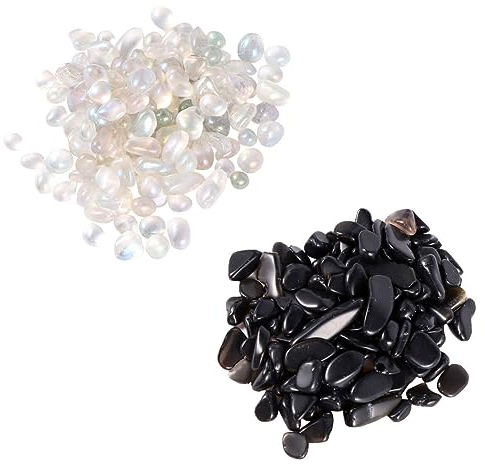 minkissy 2 Stück Terrarium Felsen Schildkröte Dekor Kies Felsen Schildkröte Tank Aquarium Dekor Landschaft Kies Aquarium Kies Fluss Felsen Kies Fisch Tank Dekorative Glas Dekor Stein Kristallkies