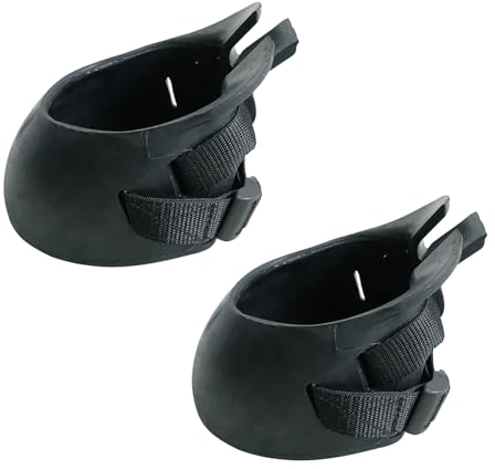 MENAYODA Hufschuhe für Pferde, Hufschutzstiefel mit Einstellbarer Dichtheit, Professionell Gummi Hufschutz für Pferde Reittraining, Isolieren Schmutzwasser (M, 2 Stück)