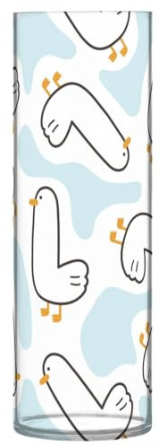 Funny Animal Duck River Kunststoffvasen für Blumen, 30 x 9 cm, unzerbrechliche Vase für Hochzeit, Esszimmer, Eingangsbereich, Bibliothek, Dekor