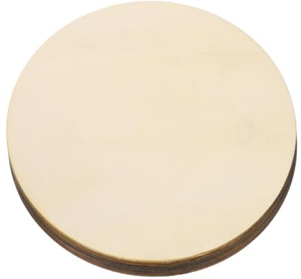 DMiotech Basswood Round Wood Sheet 6 Inch x 1/2 Inch Plywood Wood Discs for Crafts Painting DIY Model Projects (1 Pack)