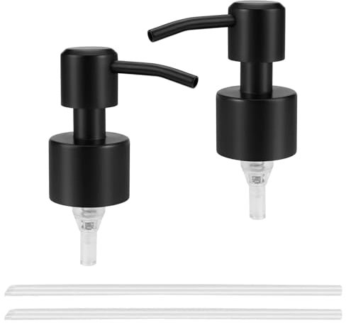 2 Pezzi Sapone in Acciaio Inossidabile Distributore di Emulsioni Pompa per Sapone con Tubo Flessibile Pompa di Ricambio per Upcycling da Bottiglie Usate