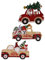 Cabilock Weihnacht Deko 3st Auto Zubehör Weihnachtsdeko Weihnachts Figuren Weihnachtsbaumkugel Weihnachtsanhänger Christbaumschmuck Auto Weihnachtsschmuck Hängendes Weihnachtsbaum Anhänger Holz