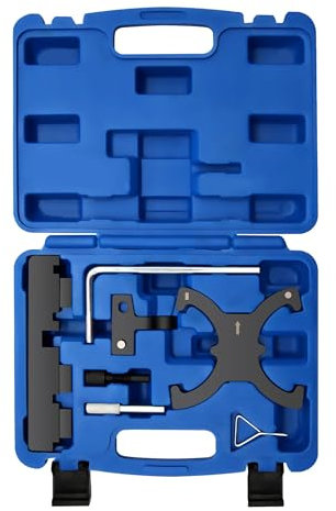 RUIZHI 7 Stück Motor-Einstell Einstellwerkzeugsatz für Ford/Mazda/PSA 1.25-2.5L EcoBoost/TDCi/VVT (Diesel/Benzin) - Nockenwellen-Schwungradblockierung & Steuerzeitenjustierung