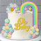 Regenbogen Tortendeko, 27 Stück Kuchen Kugeln, Regenbogen Ball Kuchen Toppers,DIY Kuchendeckel für Geburtstag BabyDusche Hochzeit Party