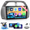 Fuluku 2+64G Android 13 Autoradio für Toyota RAV4 2001 2002 2003 2004 2005 2006 mit Drahtlosem Carplay Android Auto, 9 Zoll Bildschirm Autoradio mit Bluetooth/WiFi/GPS/Rückfahrkamera/FM/RDS/SWC