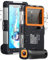 Funda Impermeable Universal IPX8 para Buceo Profesional 15M - Compatible con iPhone, Samsung, Xiaomi - Carcasa Estanca para Snorkel, Surf y Fotografía Subacuática (Negro y Naranja)