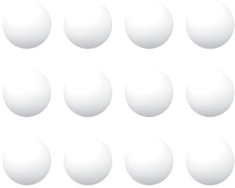 Ram® 12 x Tischtennis Ping Pong Bälle ABS Weiß Bälle