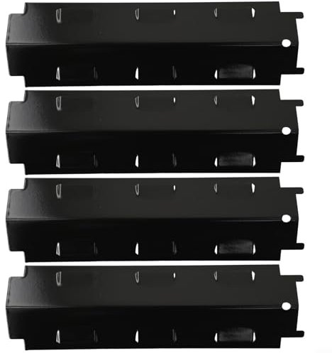Lot de 4 plaques chauffantes à gaz en acier inoxydable pour barbecue - Aide à maintenir la saveur et la chaleur (2 pièces)
