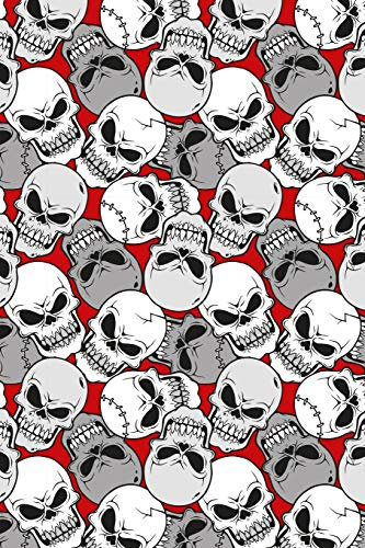 Totenkopf Notizbuch: Totenkopf Cover Design / 120 Seiten / Liniert / DIN A5 + / Soft Cover / Optimal als Tagebuch, Bullet Journal, Malbuch, Skizzenbuch usw.