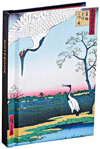 Hiroshige Mini Notebook: Pocket Size Mini Hardcover Notebook with Painted Edge Paper
