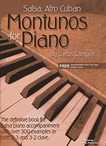 Salsa, Afro Cuban - Montunos for piano + CD