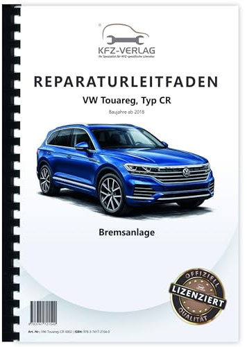 VW Touareg Typ CR ab 2018 Bremsanlagen Bremsen System Reparaturanleitung
