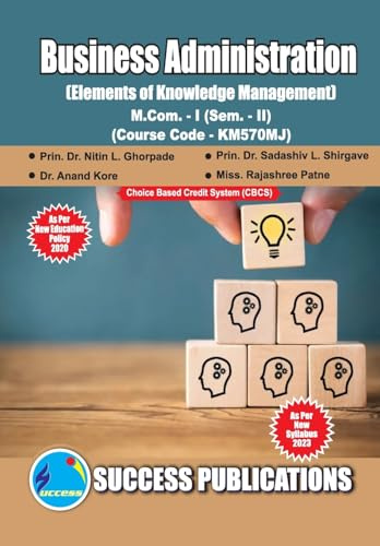 Elements of Knowledge Management,First Year ,M.Com,Sem-II-English