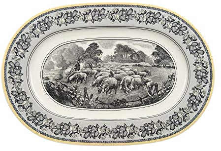 Villeroy & Boch 10-1067-2960 Audun Ferme Platte, 34 cm, Premium Porzellan