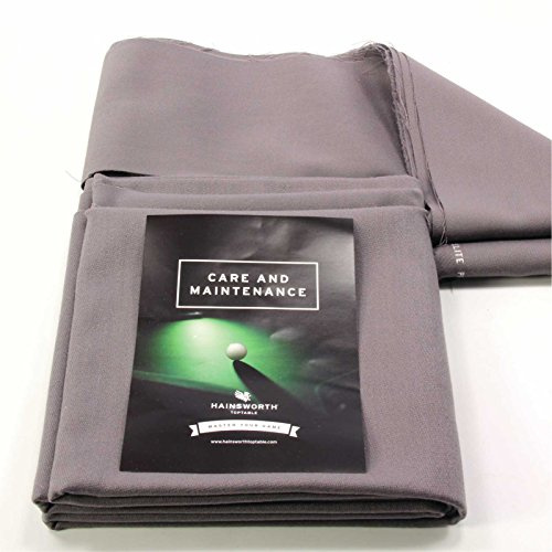 Hainsworth ELITE PRO Bed & Cushion Set for 7ft UK Pool Table - BANKERS GREY