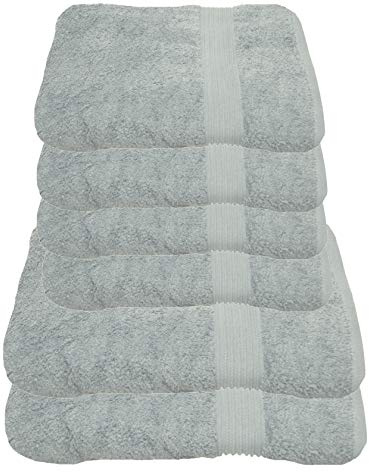 Julie Julsen 6 TLG Handtuchset 2 Badetücher 4 Handtüche Reine Baumwolle über 30 Farben Silber