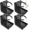 Lot de 4 porte-gobelets de voiture en plastique, réglables et pliables avec vis pour voiture, camion, bateau, van
