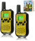 Bresser Junior Walkie-Talkies für Kinder, 2er-Set, Funkgeräte mit sehr hoher Reichweite bis zu 6 km, Frei-Hand-Funktion und integrierter Taschenlampe, Gelb