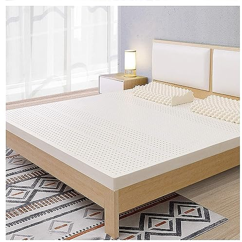 Latex-Matratze,Superweich,100% Natürlich,Schlichtes Design,Entspannende Schlafzimmer-Latex-Matratze Mit Topper,Naturlatex-Matratzenauflage,1in,200x220cm(79x86in)