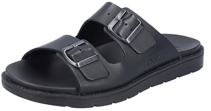 Rieker Herren Pantoletten 24290-00 schwarz Gr. 43