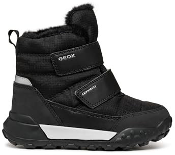Geox J TREKKYUP Boy B ABX, Scarpone da Neve, Black, 37 EU
