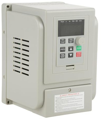 BuyWeek Entraînement à Fréquence Variable 1.5KW 220V AC Variateur de Fréquence Monophasé, Contrôleur de Vitesse VFD, Entrée Monophasé et Sortie Triphasée, pour contrôle de Vitesse du Moteur