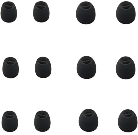 Mijusun Kleine Ohrstöpsel, extra klein, Ersatz für kabellose, kabelgebundene In-Ear-Kopfhörer, passend für 4,0 mm - 5,5 mm Düsen, Schwarz