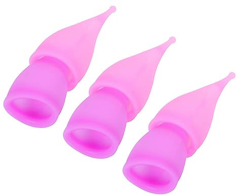 BCOATH 6stücke Silikon Menstruationstassen Auslaufsicher Weich Hautfreundlich Vielseitig Wiederverwendbar Lila Für Frauen Als Alternative Zu Binden Und