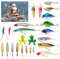 Angelzubehör Adventskalender 2024, 24 Köder Set Adventskalender, Angelköder Adventskalender, Weihnachts Countdown Kalender, Für Fischers Erwachsene Teenager Jungens