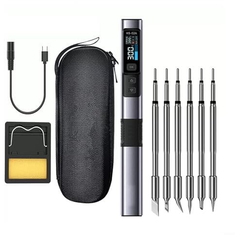Oniissy HS-02A Set,Efficient PD100W For Smart Soldering Iron,For Smart Temperature Control Electric Soldering Iron HS02A Tool,For Electronics Repair