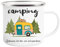 Lustige Camping Emaille Tasse, Wohnmobil Camping Geschenke, Camper Zubehör Emaille Becher, Geschenke für Camper (350ml)