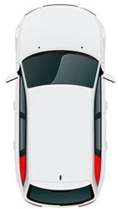 Auto Sonnenschutz Magnetischer Autofenster-Sonnenschutz Für VW Für Golf 7 Für VII Für Variant Für Wagon 2013-2020 Vorhangnetz-Frontscheibenvorhang Seitenscheiben Sonnenschutz(2PCS S
