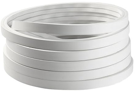 URCheers Profilé flexible en silicone - 12 x 12 mm - Barre LED et diffuseur - Encastrable - Souple et flexible - Pour bandes LED jusqu'à 8 mm - Étanche IP65 - Éclairage 120° (5 m)