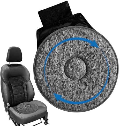 Autositzkissen, Drehbares Sitzkissen, 360° Drehscheibe Auto Drehsitzkissen, Drehkissen Für Autositz Senioren, Rotierendes Sitzkissen, Einstiegshilfe 360 Kissen Rutschkissen Rollstuhl Auto Drehkissen