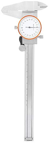 Calibro 20esimale Ventesimale Professionale, Calibro in Alluminio 0-150mm, Acciaio con Funzione A Doppia Protezione Antishock - Precisione Elevata, Regolazione Meccanica e Barr